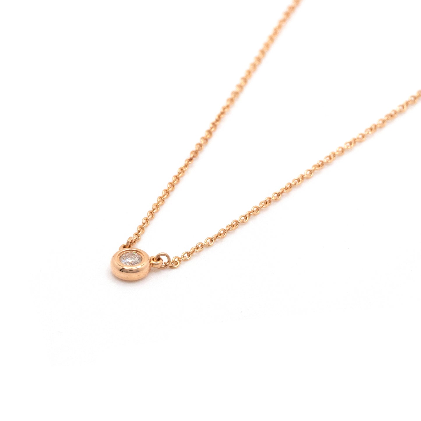 Tiffany & Co. 18K Rose Gold Elsa Peretti 0.10ct Diamond by The Yard