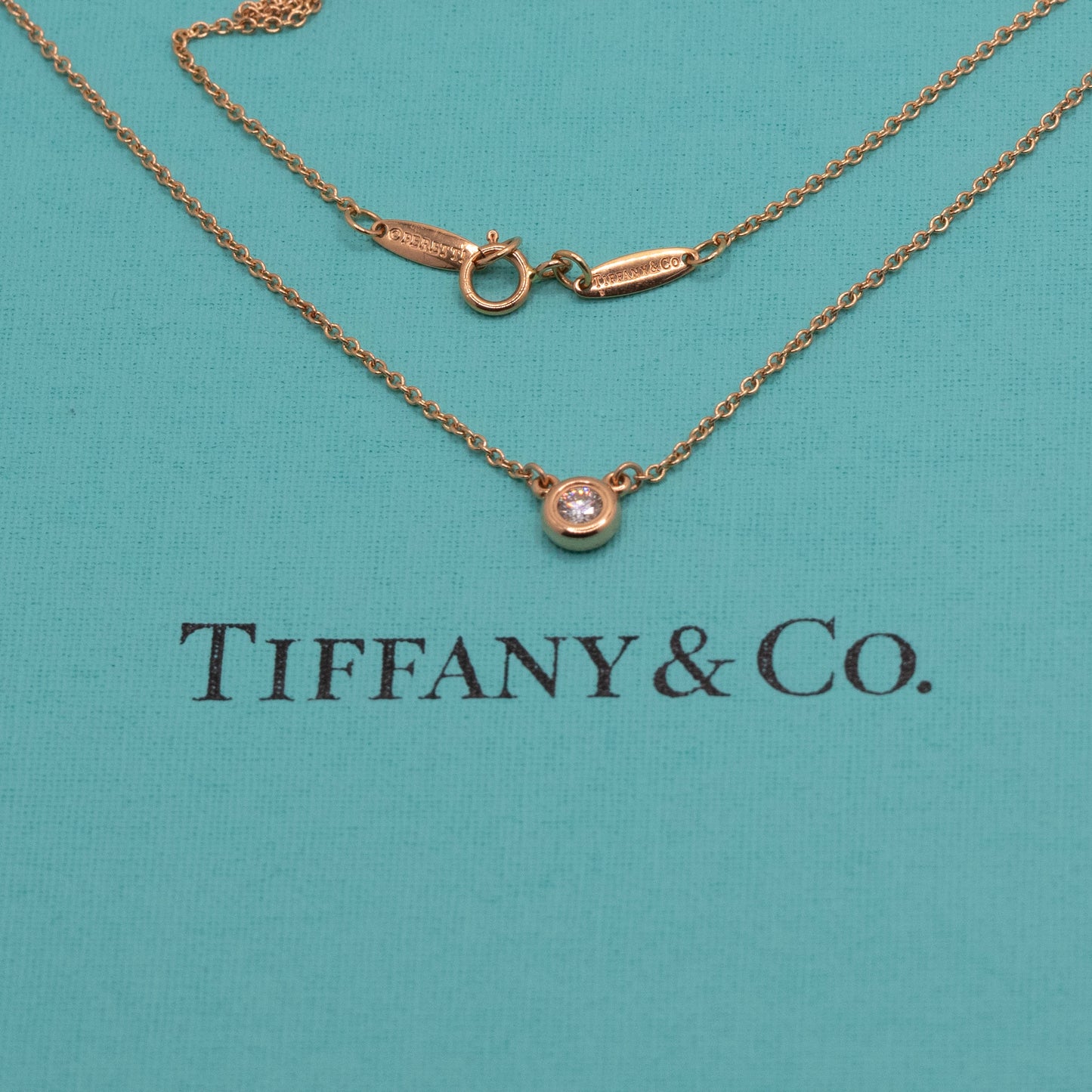 Tiffany & Co. 18K Rose Gold Elsa Peretti 0.10ct Diamond by The Yard