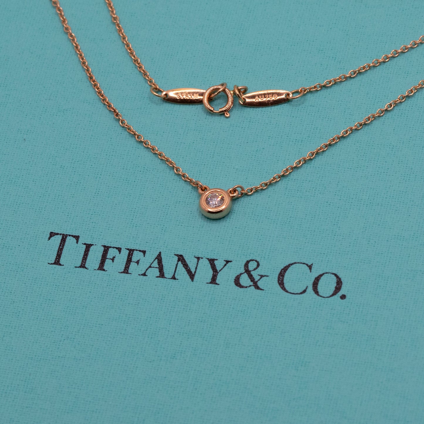 Tiffany & Co. 18K Rose Gold Elsa Peretti 0.10ct Diamond by The Yard