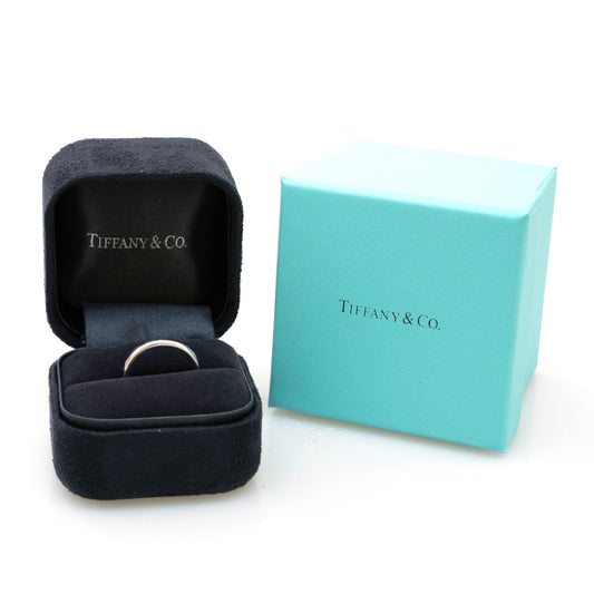 Tiffany & Co. Platinum 950 3mm Ladies Wedding Band Ring Size 5.5 Retail $1150