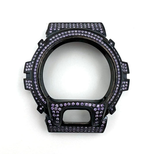 Replacement Casio G Shock Black Stainless Steel black bezel Zircon Dw6900