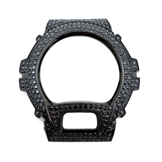 Replacement Casio G Shock Black Stainless Steel black bezel Zircon Dw6900