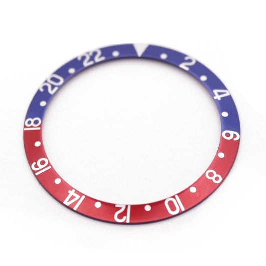 Ceramic Bezel For Rolex 40MM GMT Master II Pepsi Bezel Red and Blue