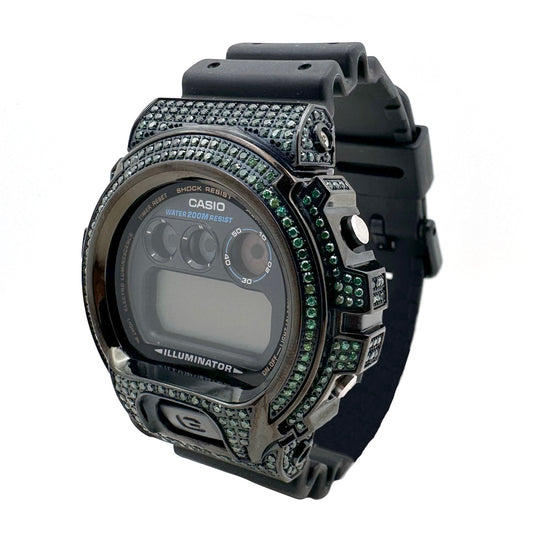 Replacement Casio G Shock Black Stainless Steel Black bezel Zircon Dw69001289