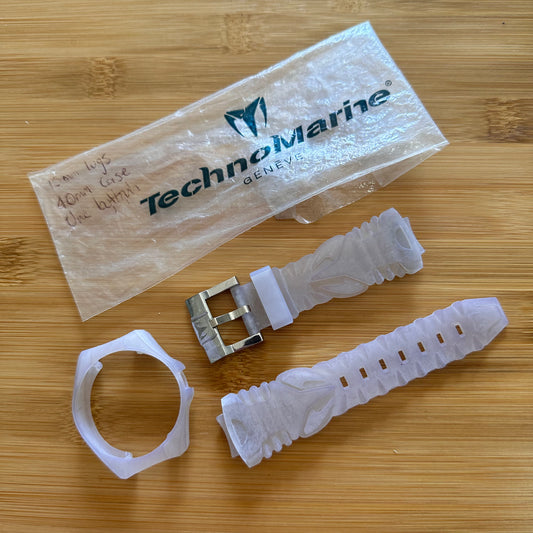 Technomarine Band Cruise Medium 108004 Transparent Light Purple Silicone Case