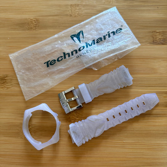 Technomarine Band Cruise Medium 108004 Transparent Light Purple Silicone Case