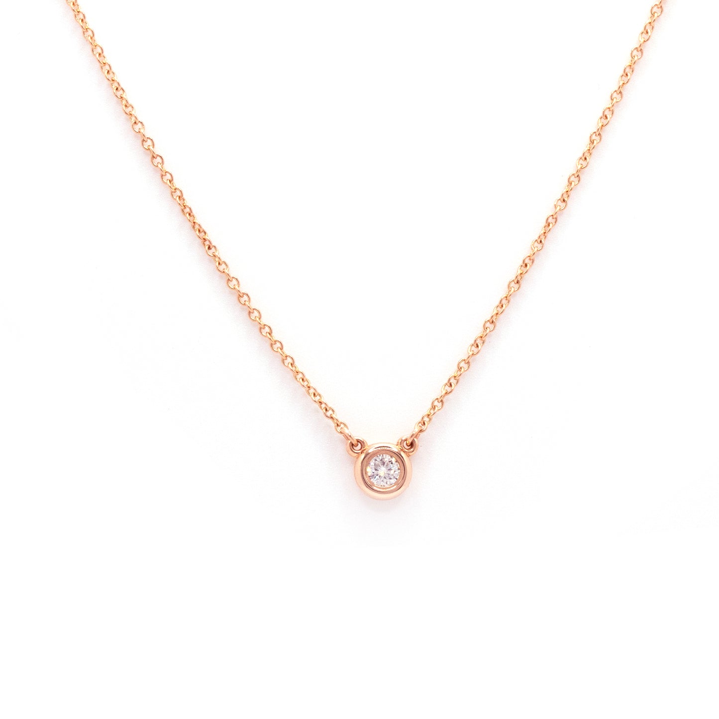 Tiffany & Co. 18K Rose Gold Elsa Peretti 0.10ct Diamond by The Yard