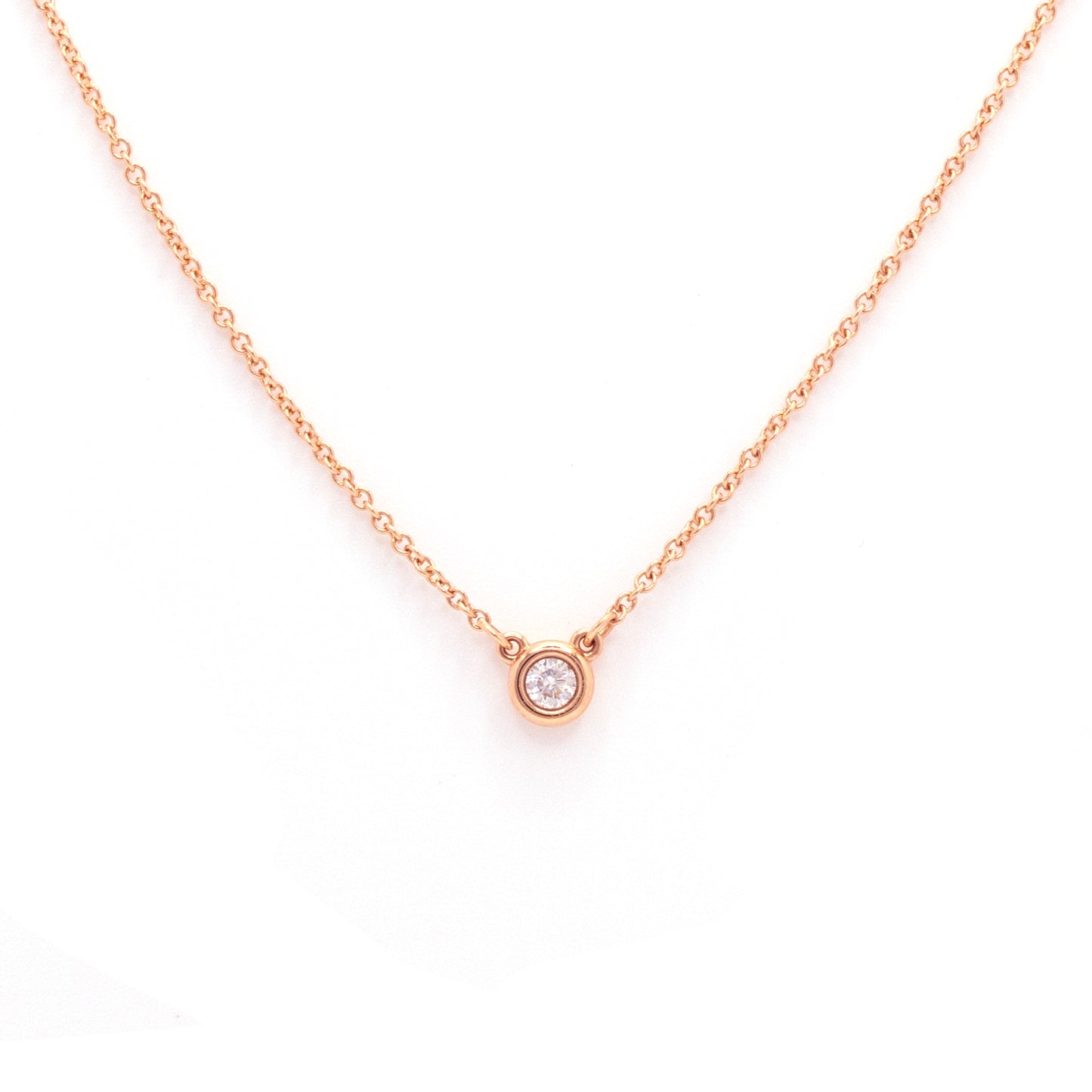Tiffany & Co. 18K Rose Gold Elsa Peretti 0.10ct Diamond by The Yard