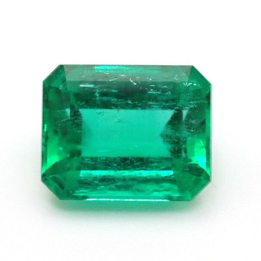 Colombian Natural Emerald Muzo Mining 2.54 Carats F2 Beryl Octagonal